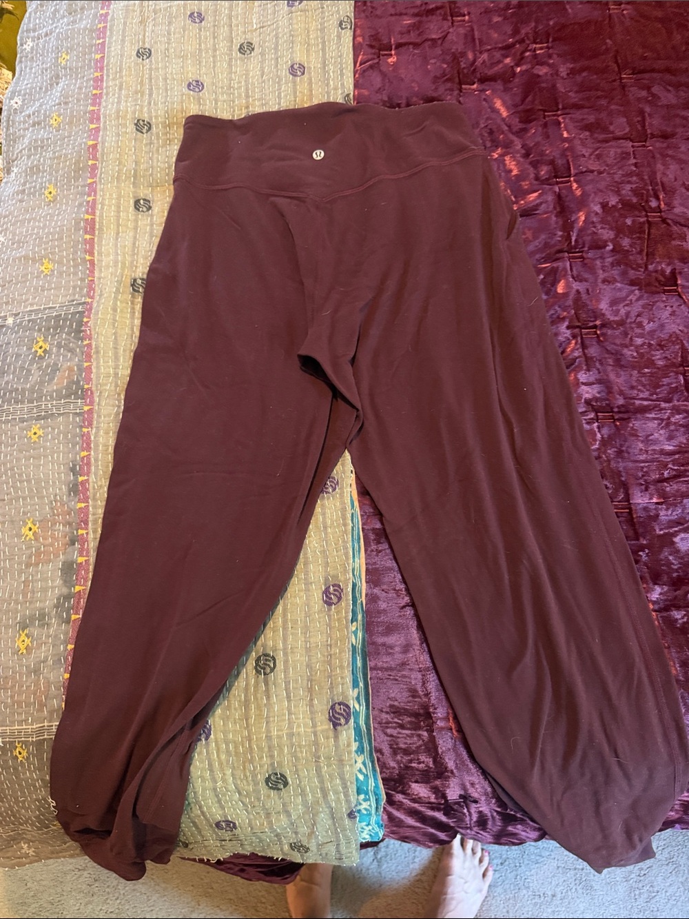 Lululemon eggplant High-Rise Yoga joggers